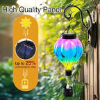 Hot Air Balloon Solar Lantern with Flickering Flame, One-Piece Glass Hanging Solar Light, Waterproof Outdoor Garden Patio Porch Yard Decor, Gift for Women Mom Grandma - Image 6
