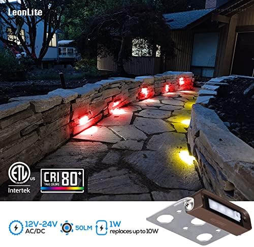 LEONLITE 4-Pack RGBCW 4 Inch LED Hardscape Lighting, Color Changing - Image 3