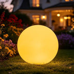 8-in Solar Globe Light Outdoor, Solar Garden Ball Light for Outside w/Remote, 16 RGB Colors 4 Modes Glow Orb Lights, Waterproof Landscape Lighting w/Ground Stake for Pathway Patio Backyard Party Decor by BALMOST