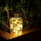 GIGALUMI Hanging Mason Jar Solar Lights, 6 Pack 30 Led Hanging Lantern - Image 6