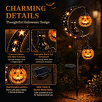 New Pumpkin Moon Garden Stake Light, Black Cat Garden Stake Light，A - Image 7