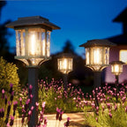 XMCOSY+ Solar Outdoor Lights Waterproof 6 Pack, 2-Tone Solar Garden Lights by XMcosy