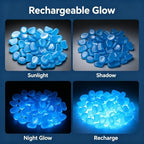 30-Pack Glow in the Dark Rocks, 1.77" Resin Outdoor Garden - Image 5