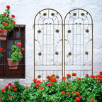 Garden Trellis for Climbing Plants Outdoor, 2-Pack 86" Metal Rustproof - Image 5
