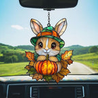 Cute Bunny Little Pumpkin Acrylic Suncatcher - Image 5