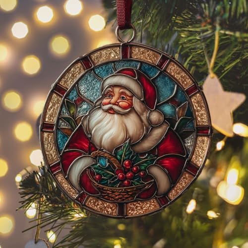 Santa Giving Presents Acrylic Suncatcher - Image 6