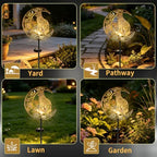 Solar Lights Outdoor Decor Cracked Glass Cat Stake Moon Lights Cat Gift - Image 5