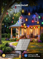 Brightown 100FT Solar Christmas Lights Outdoor, Multicolor String Lights - Image 2