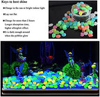 Glowing Stone 200PCS Pebbles Glowing in The Dark Aquarium Colored Light Rock, Fairy Garden Walkway Decoration Luminous Stone (Color : Primary Color) - Image 3