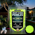 Colorful Glow-in-The-Dark Garden Stones,Night Guide Pebbles,for Aquarium Fish Tank Sidewalk Garden Path Patio Terrace Lawn Yard Ornaments Colorful Cobbles Decor (400, Yellow) by Unknown