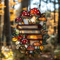 Forest Stack of Books Acrylic Suncatcher by AVAGAN