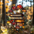 Forest Stack of Books Acrylic Suncatcher by AVAGAN
