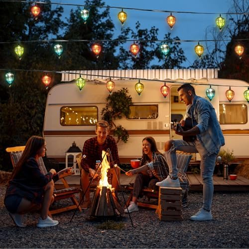 11FT Multicolor String Lights with 10 Bulbs, Waterproof (1PCS) - Image 6