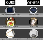 Mason Jar Solar Lights LED Hanging Lanterns Outdoor Table Lamps Garden Lawn Patio Yard Decorations Ornaments Hummingbird Warm White - Image 4