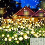 6 Pack Solar Firefly Lights Outdoor, 8 Mode Adjustable Height Swaying, IP65 by Unknown