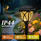 GIGALUMI 8 Pack Solar Lights Outdoor Waterproof, LED Solar Garden Lights - Image 3