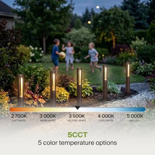 ASD Low Voltage Landscape Lighting, Outdoor Bollard Pathway Lights 5 Color - Image 4