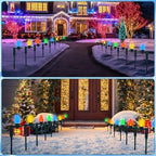 Suzile 50 Pcs Christmas Plastic Light Stakes 9.5'' Tall Xmas Yard Stakes - Image 6