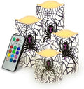 Halloween Gothic Spider Flameless LED Candles by Uorisanigo