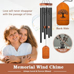 Soopau Sympathy Gift Baskets, 30" Wooden Memorial Wind Chimes for Loss of Loved One, Memorial/Bereavement/Condolence/Funeral Gifts, in Memory of a Loved One Mother Father - Image 2