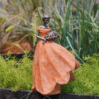 Guichifun Fairy Statue Orange Leaf Angel Girls 7.5 x 4.5 x 11.5 Inch - Image 5