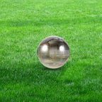 Stainless Steel Reflective Ball Large Silver Hollow Sphere Garden Decor - Image 5