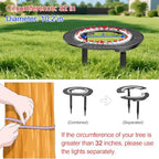 Wireless Solar Palm Tree Lights Outdoor, 3000K Warm Light 10000 mAh & 32 LEDs Outdoor Yard Lighting, Uplight Landscape Lights Solar Powered Flood Lights for Large Tree, Backyard, Garden - Image 5