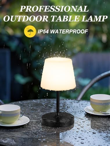 Shower Lamp IP54 Waterproof, Cordless Rechargeable Table Lamp, Outdoor Use - Image 5