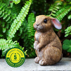 Bunny Decor Set of 3 Resin Easter Garden Statues Outdoor Indoor Home Yard - Image 5