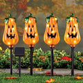 Outdoor Halloween Decorations,4 Pack Solar LED Jack’O Lantern Garden Stakes by NalunelawnHomeGardenDecor
