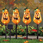 Outdoor Halloween Decorations,4 Pack Solar LED Jack’O Lantern Garden Stakes by NalunelawnHomeGardenDecor