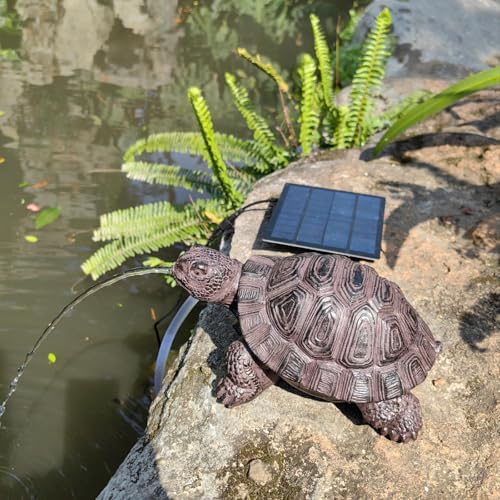 Garden Turtle Water Fountain Pond Spitter, Brown, 7.6 * 5.1 * 3.5inch - Image 5