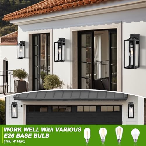 FILIYANO Large Dusk to Dawn Outdoor Wall Lights, 16 Inch, Modern, 2 Pack - Image 4