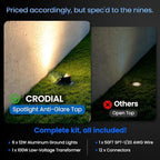 6-Pack Low Voltage Landscape Lighting Kit for Garden Yard 12W 1500LM 2700K - Image 5