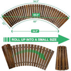 RELIANCER 7' Wooden Garden Pathway,22" Wide Outdoor Roll Out Patio Walkway - Image 2