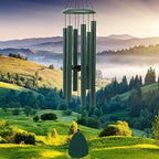 FSVGYY Wind-Chimes-Outdoor-Deep-Tone, Large Soothing Melodic Tones Windchimes, Wind Chimes for Outside, Memorial Wind Chime Best Gift for Mom Women Grandma Neighbors(32" Forest Green Coated Aluminum) by FSVGYY