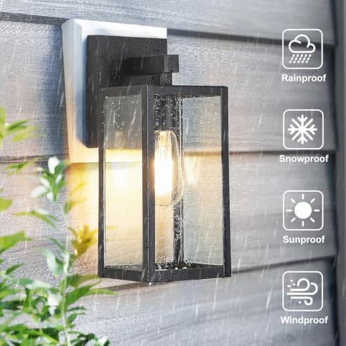 MAXvolador Outdoor Wall Light Fixture, Exterior Waterproof Wall Lantern - Image 3