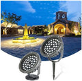 Rotation Spotlight - Led Beam Light, 220V Ground-Mounted Tree LED Floodlights, IP65 Waterproof Lawn Landscape Garden Lights, Outdoor Landscape Lamp(Blue,B-36W) by Unknown