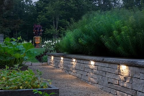 Hinkley Landscape Lighting Nuvi 15446ST Medium Hardscape Light, Vinyl Alloy, Low-Profile Housing, Mounting Bracket, Dimmable, Sandstone - Image 3