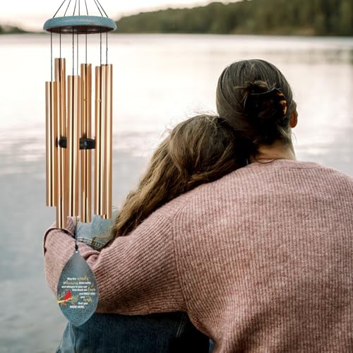 36inch Sympathy Wind Chimes Personalized, Memorial Gifts, Wind Chimes in Loving Memory of Dad/Mom, Wind Chime for Loss of Loved Mom/Dad/Son, Wind Chime Outside - Image 3