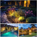 E ENERGETIC LIGHTING LED Landscape Lights with Connectors, 12V Low Voltage, Warm White 3000k, 4W, 175LM, Outdoor Waterproof Garden Pathway Lights Wall Tree Flag Spotlights with Spike Stand, 6 Pack - Image 6