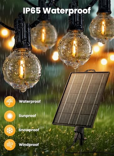 Brightown 75FT 36LED Solar String Lights Outdoor with Remote & USB Port - Image 3
