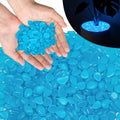 PoYang 2000pcs Glow in The Dark Rocks Outdoor Decor, Blue, 2.4 lbs/Bag by PoYang