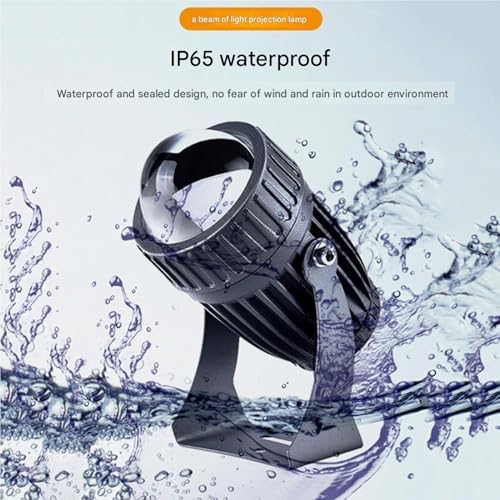 Adjustable Outdoor LED Beam Spotlights - IP65 Waterproof Narrow Beam Floodlight for Hotel Exterior, Roman Column Wall Washing Lighting, Energy-Efficient LED Lamp - Image 4