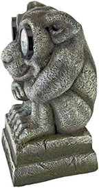 Design Toscano HF330916 Go Home! Castle Imp Gargoyle Solar Garden Statue,Greystone - Image 3