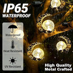 Solar Moon Lanterns Outdoor Waterproof Hanging Solar Lights Garden Decor - Image 6