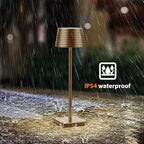 Cordless Rechargeable LED Table Lamp Set of 2, Titanium - Image 4