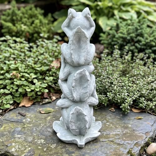 Elenon Zen Squirrel Statue, Three Wise Squirrels Sculpture, Meditation Yoga Animal Figurine, Sculpture, Hand-Painted Resin Garden Decor for Patio Lawn Home - Image 5
