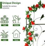 86.5" x 19.7" Metal Garden Trellis Outdoor for Climbing Plants, Black - Image 4