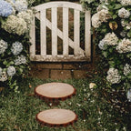 Garden Wooden Stepping Stones Outdoor 10.62X10.62X0.74In Wood Step for Backyard Decor Pathway Landscaping Decorative Garden Ornaments - Image 6